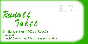 rudolf toltl business card